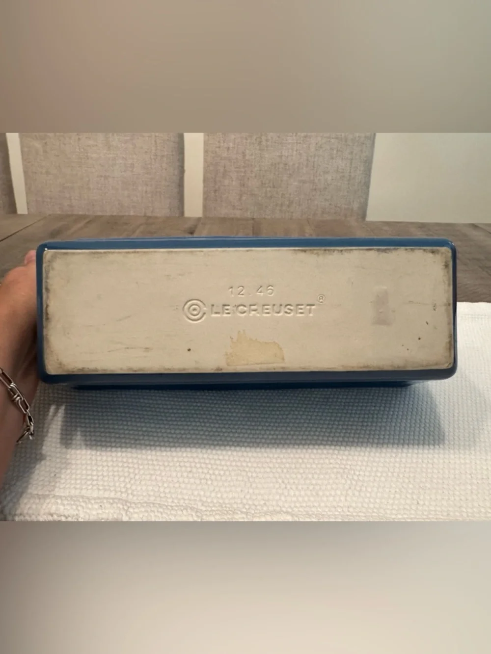 Le Creuset Loaf Pan. Marseille Blue. Super condition. - Picture 3 of 4